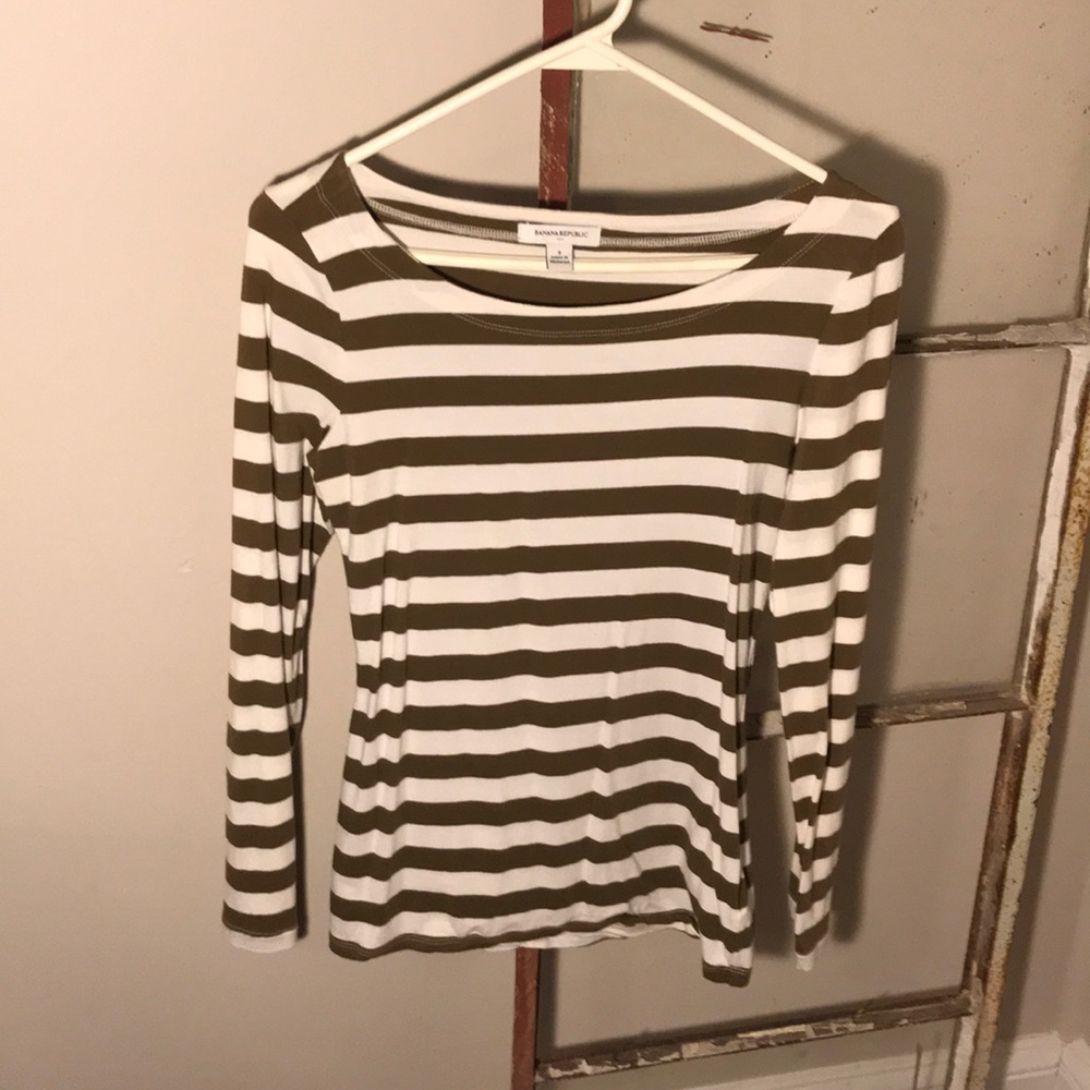 Banana Republic long sleeve striped shirt